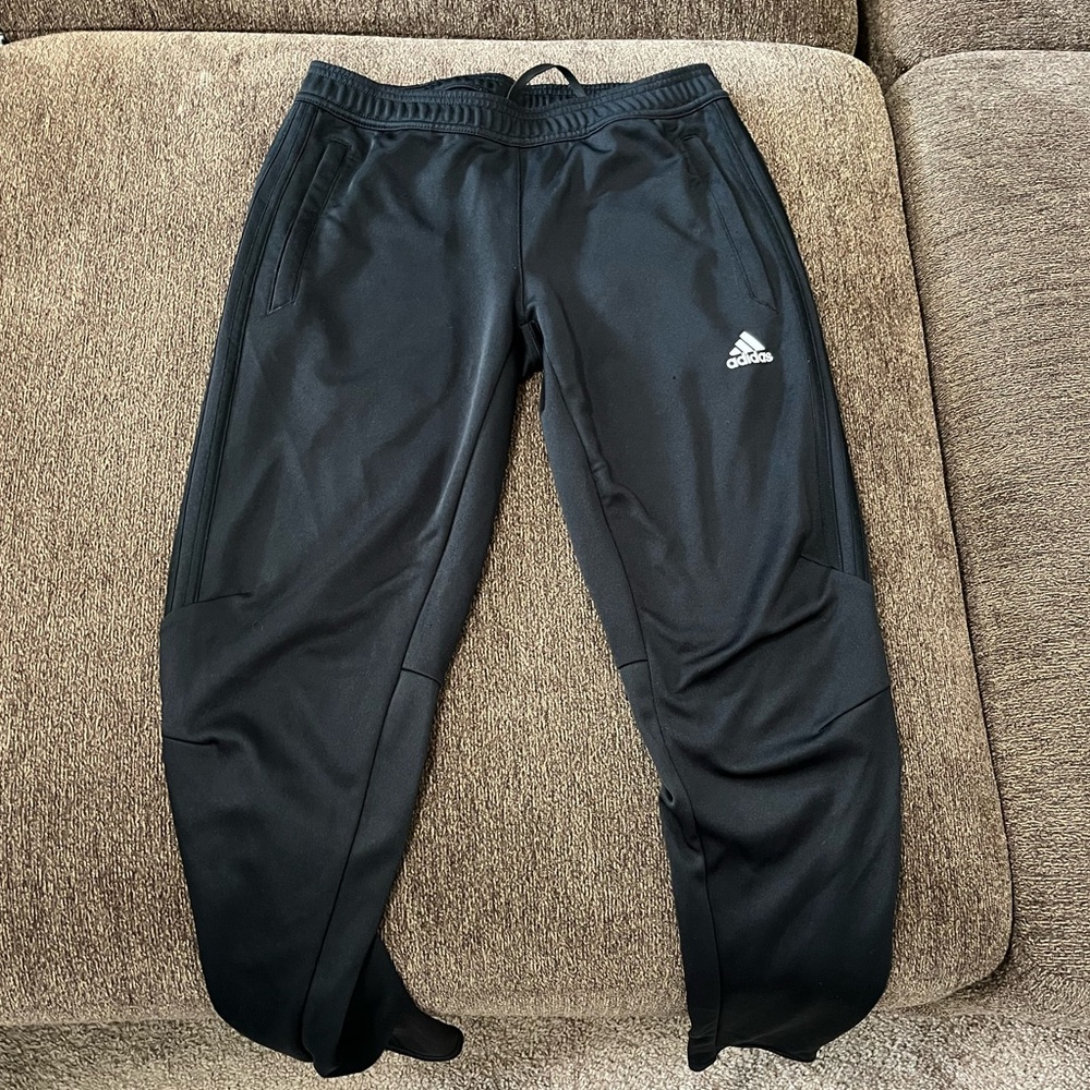Black adidas joggers
